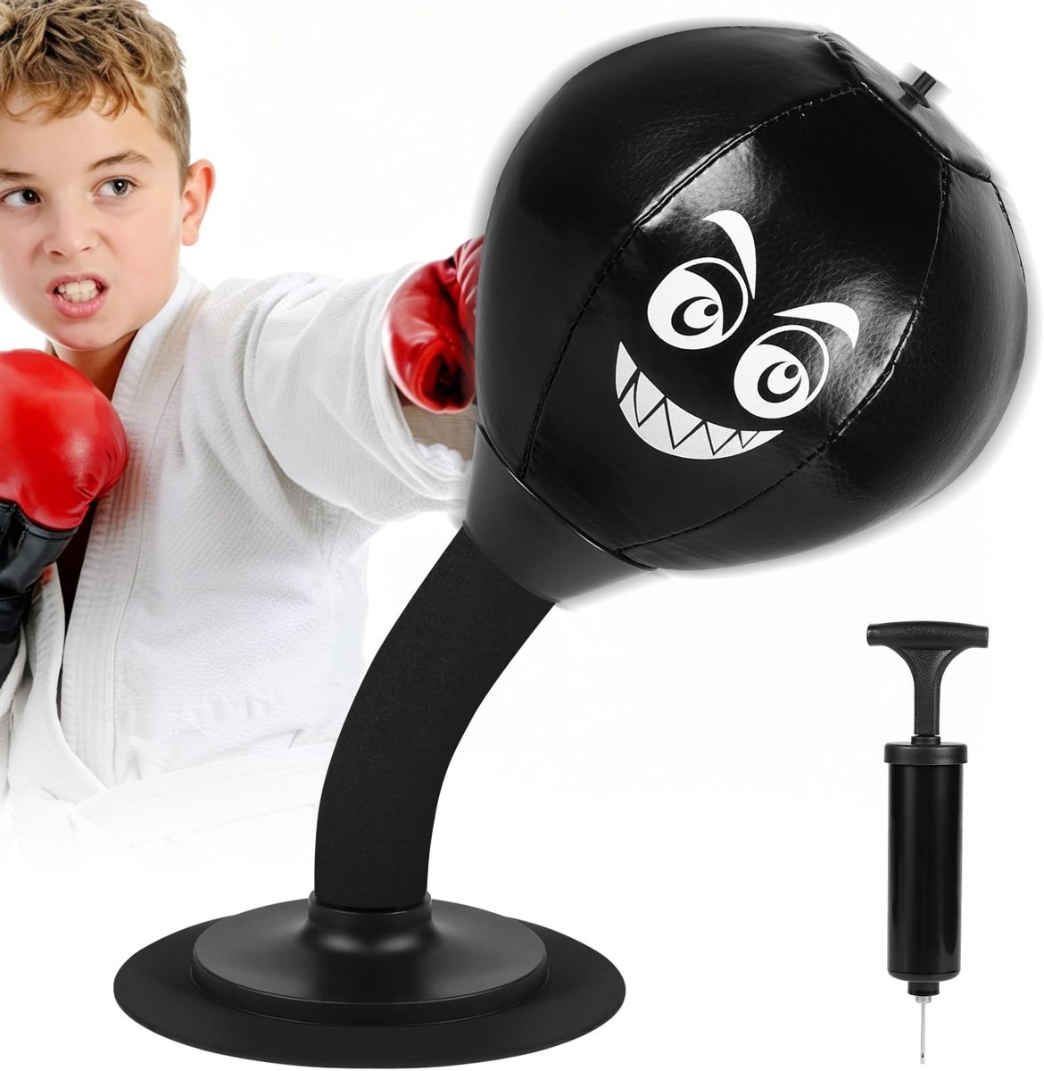 Solidchoice - Vrijstaande Tafel Bokszak voor Stressverlichting en Reactietraining