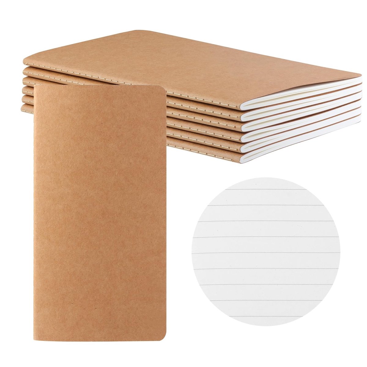 Solidchoice - Notitieboek 21 cm x 11 cm voor Alledaags Gebruik