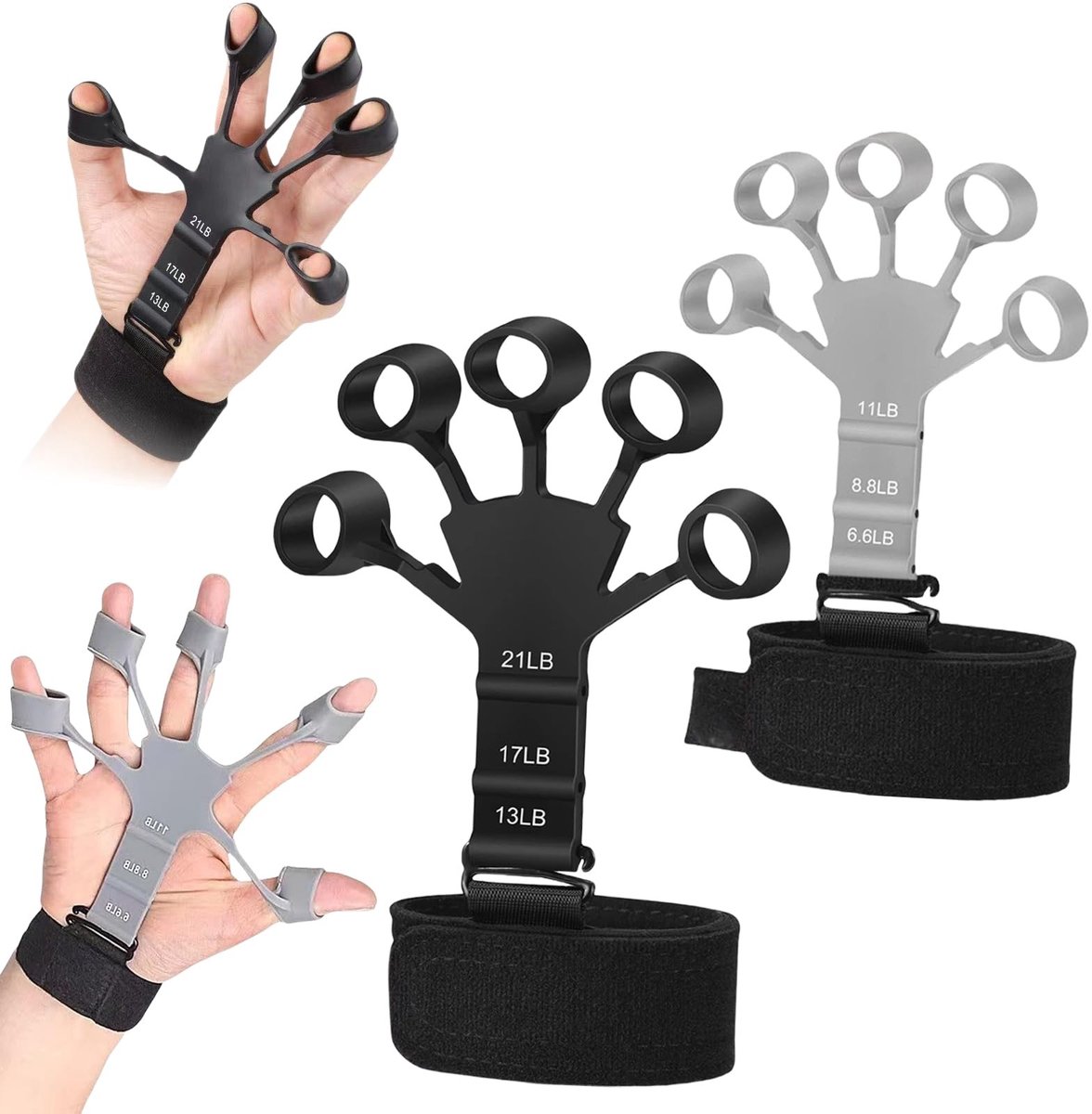 Solidchoice - Set van 2 Handtrainers voor Verbetering van Gripkracht