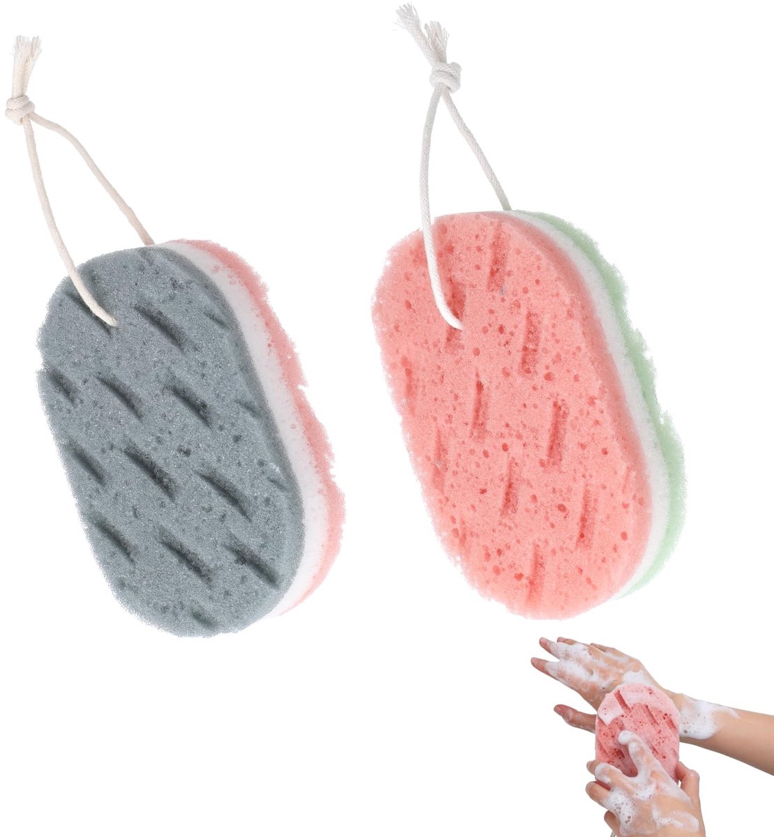 Solidchoice - Set van 2 Grote Bad Sponsen
