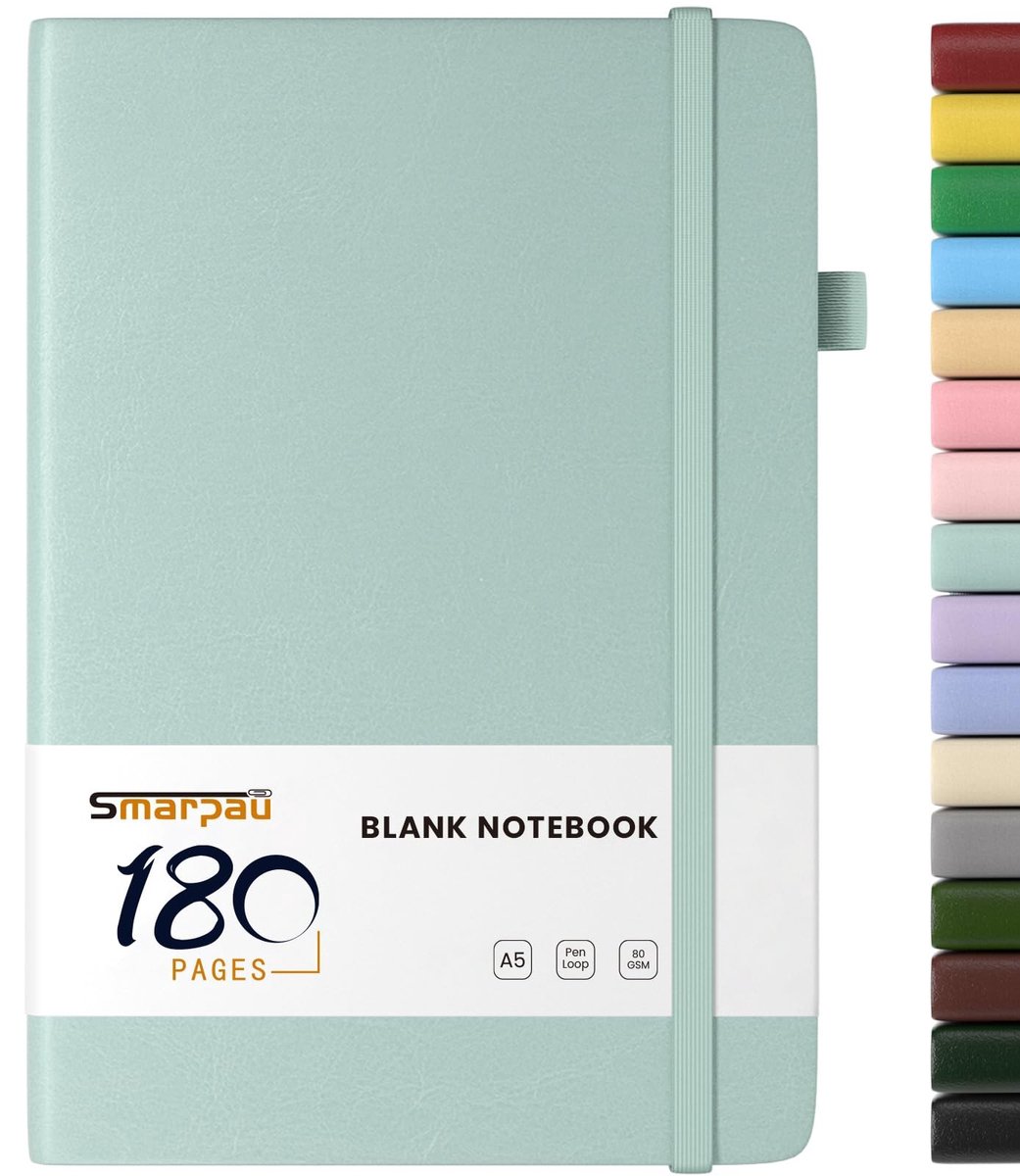 Solidchoice - A5 Hardcover Notitieboek met 180 Pagina's voor Schrijven en Notities