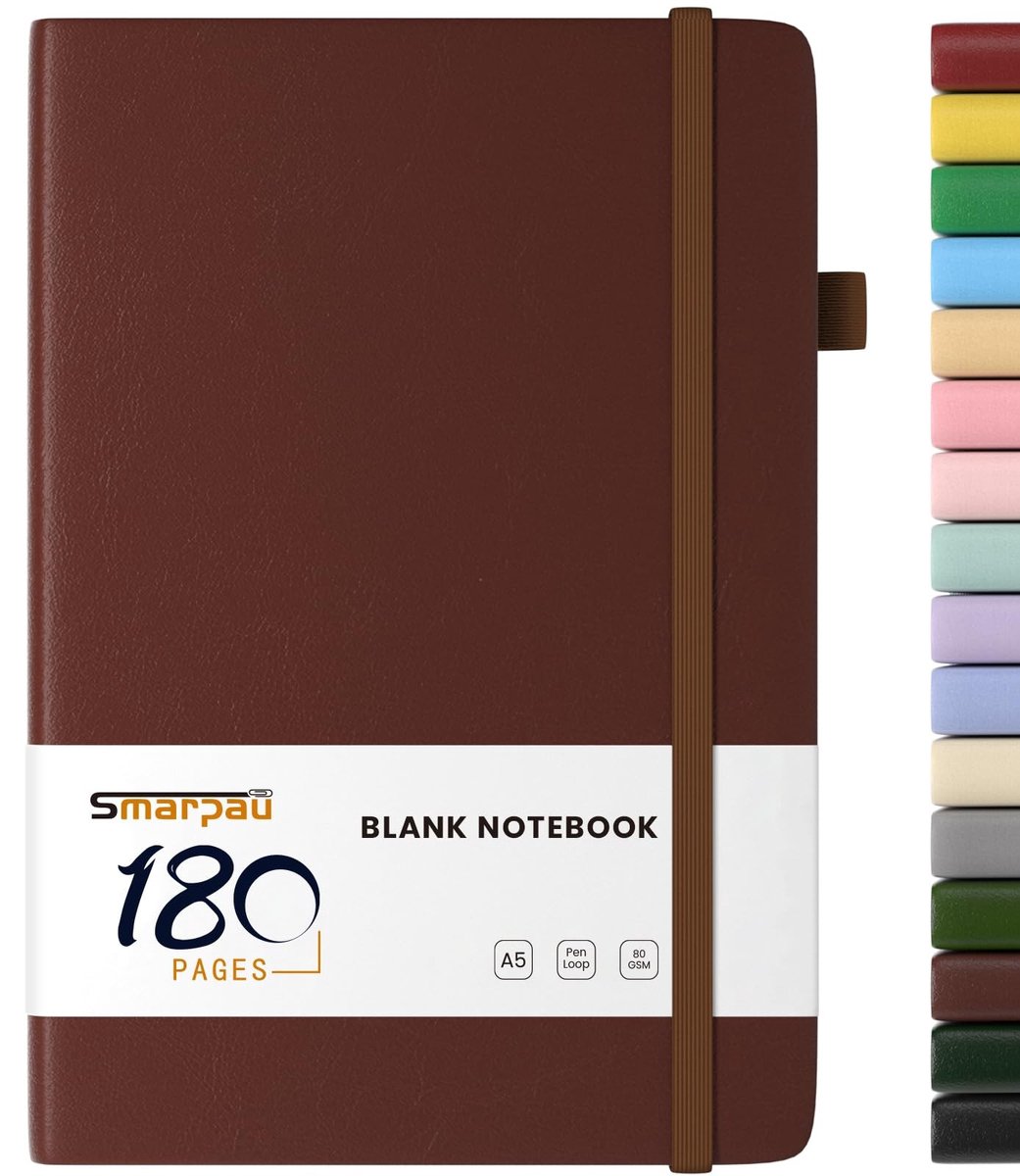 Solidchoice - A5 Hardcover Notitieboek van Leer