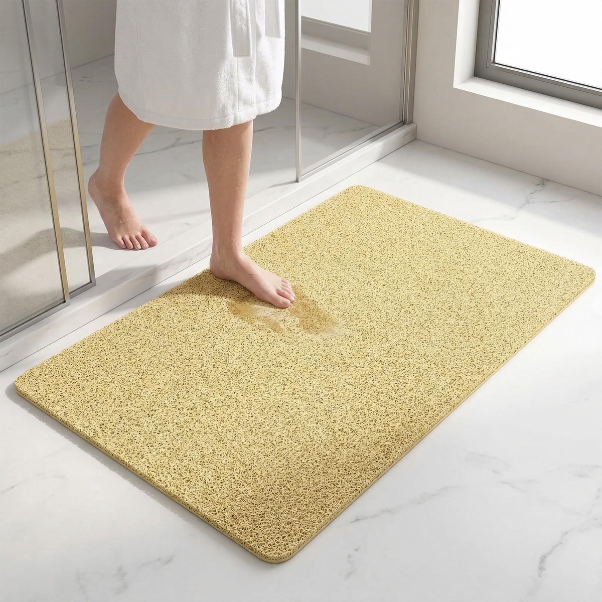 Solidchoice - Antislip Douchemata met Afvoer 60 x 40 cm