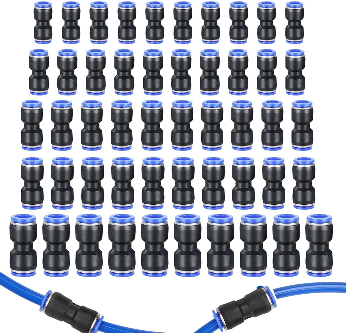 Solidchoice - Set van 50 Pneumatische Connectoren voor Luchtslangen