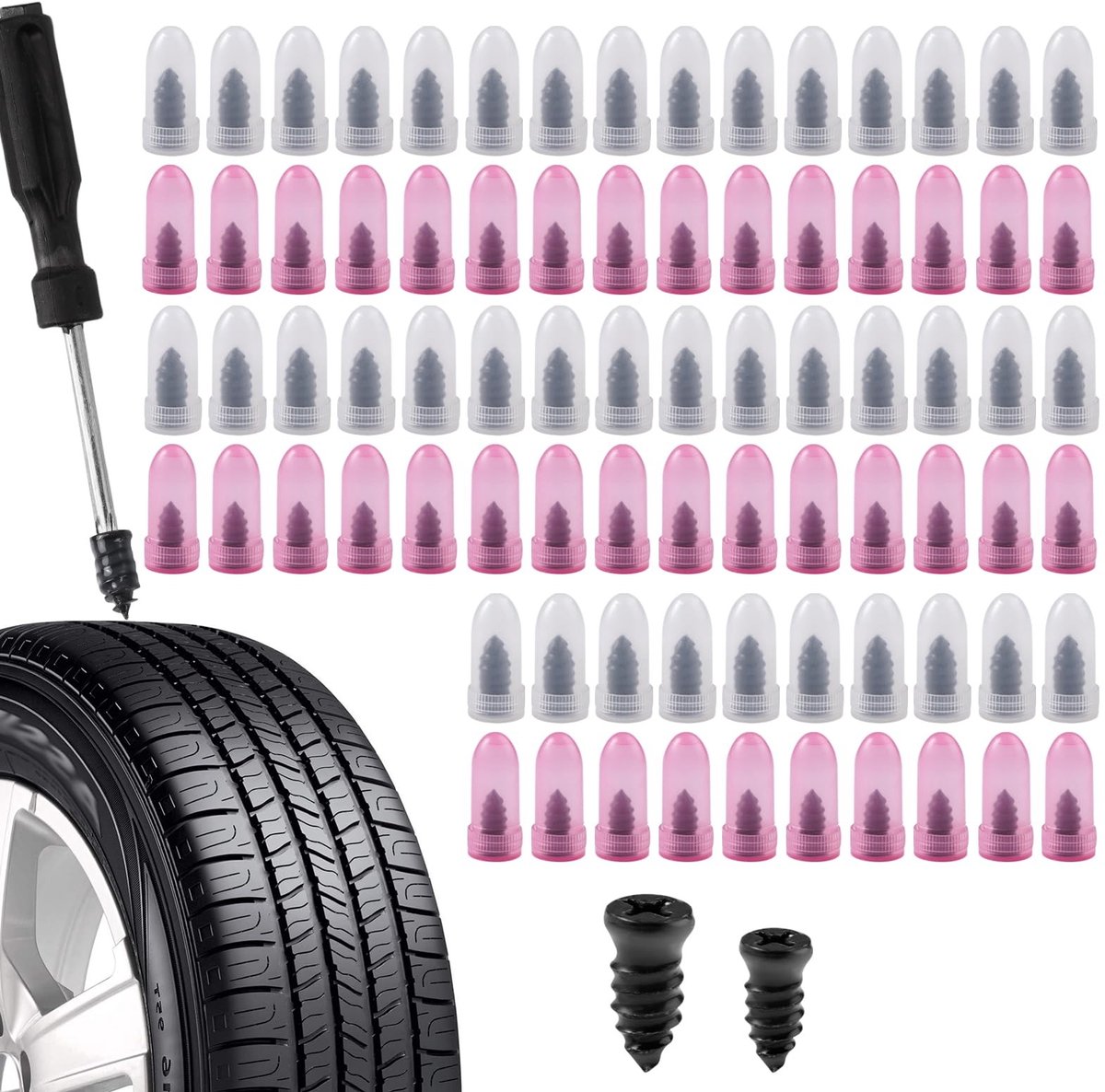 Solidchoice - 80 Stuks Bandenreparatie Set voor Tubeless Banden