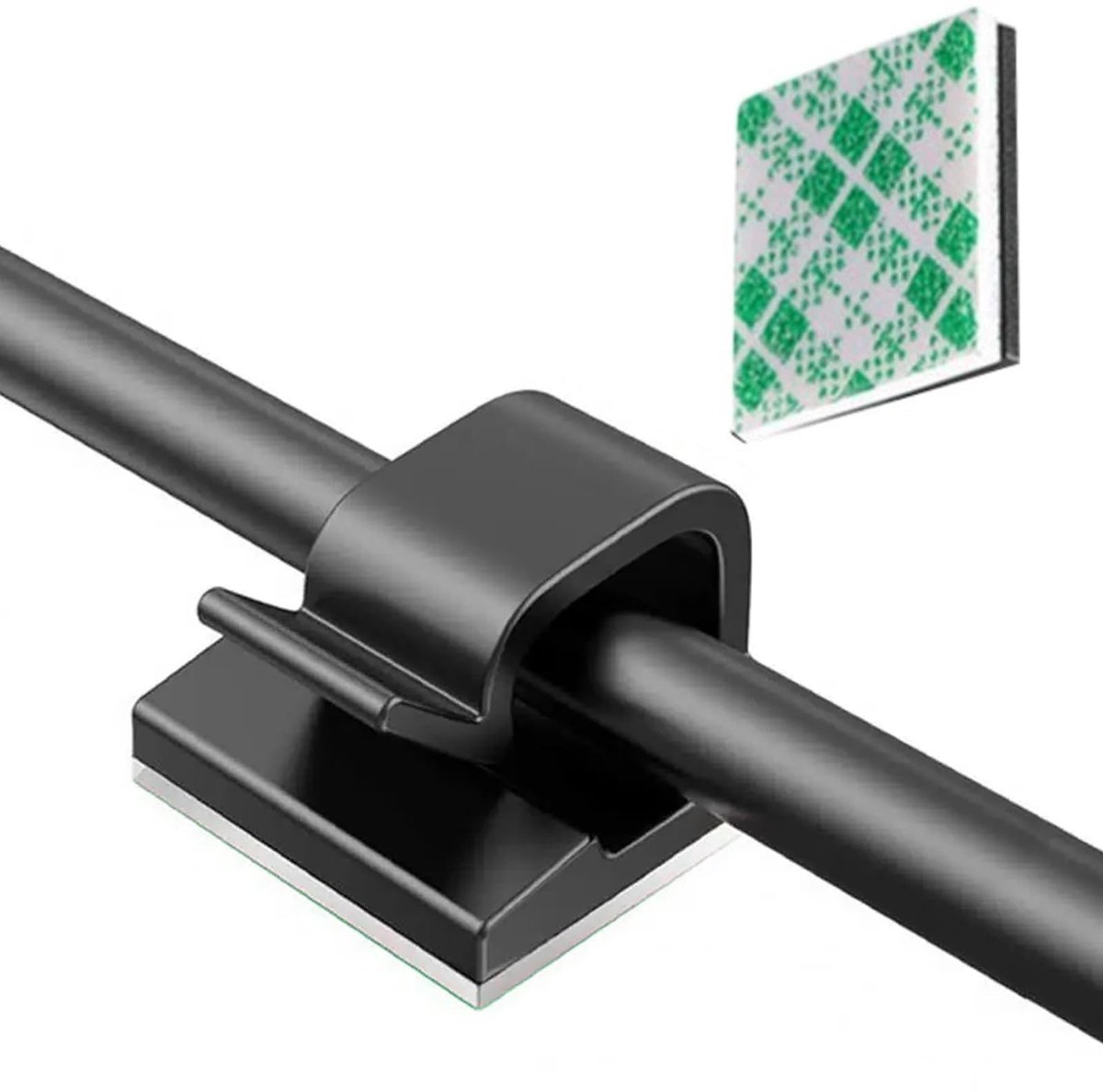 Solidchoice - Zelfklevende Kabelclips voor Kabelbeheer, Set van 50 Stuks