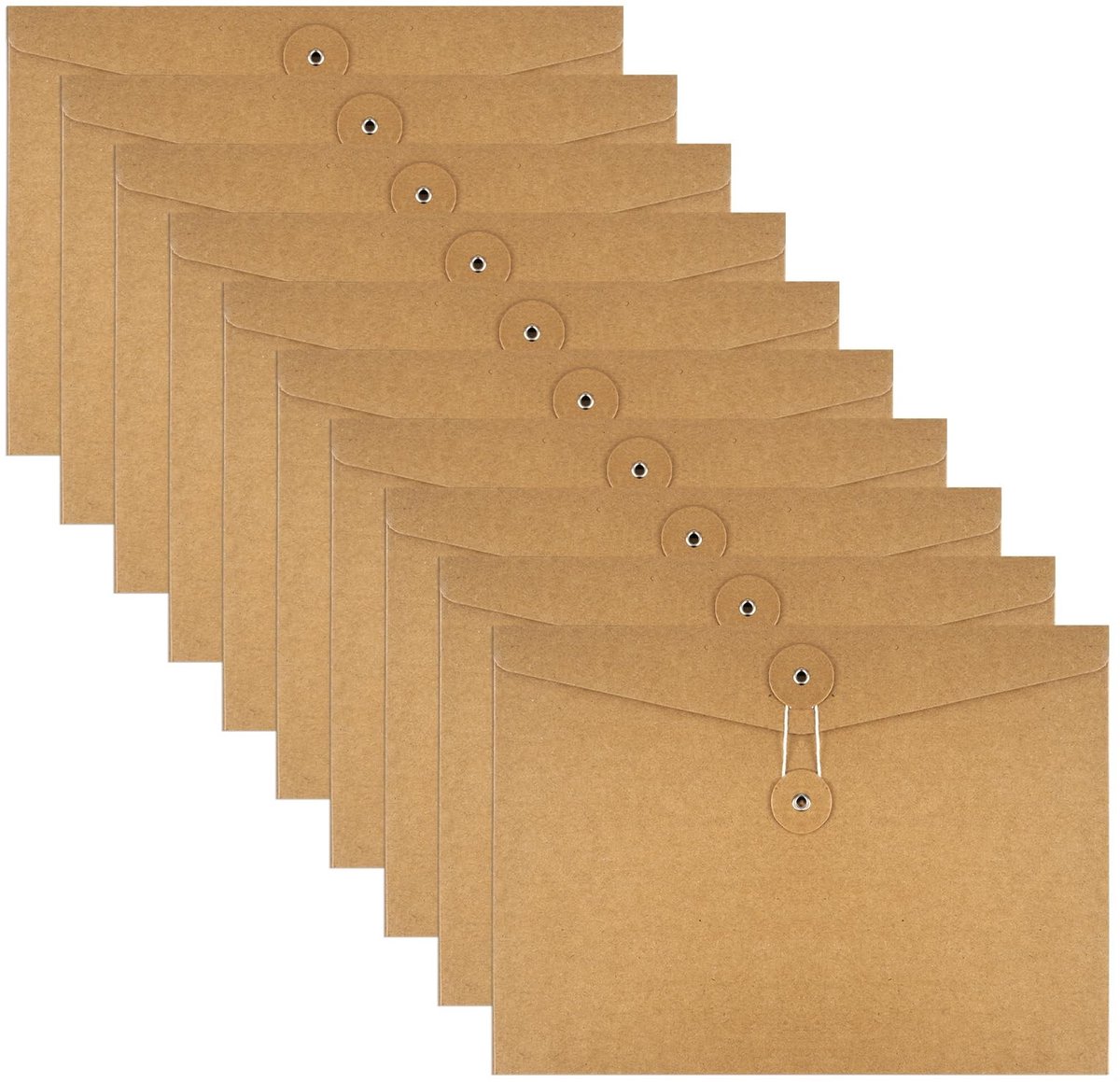 Solidchoice - Set van 10 A5 Documentmappen van Kraftpapier
