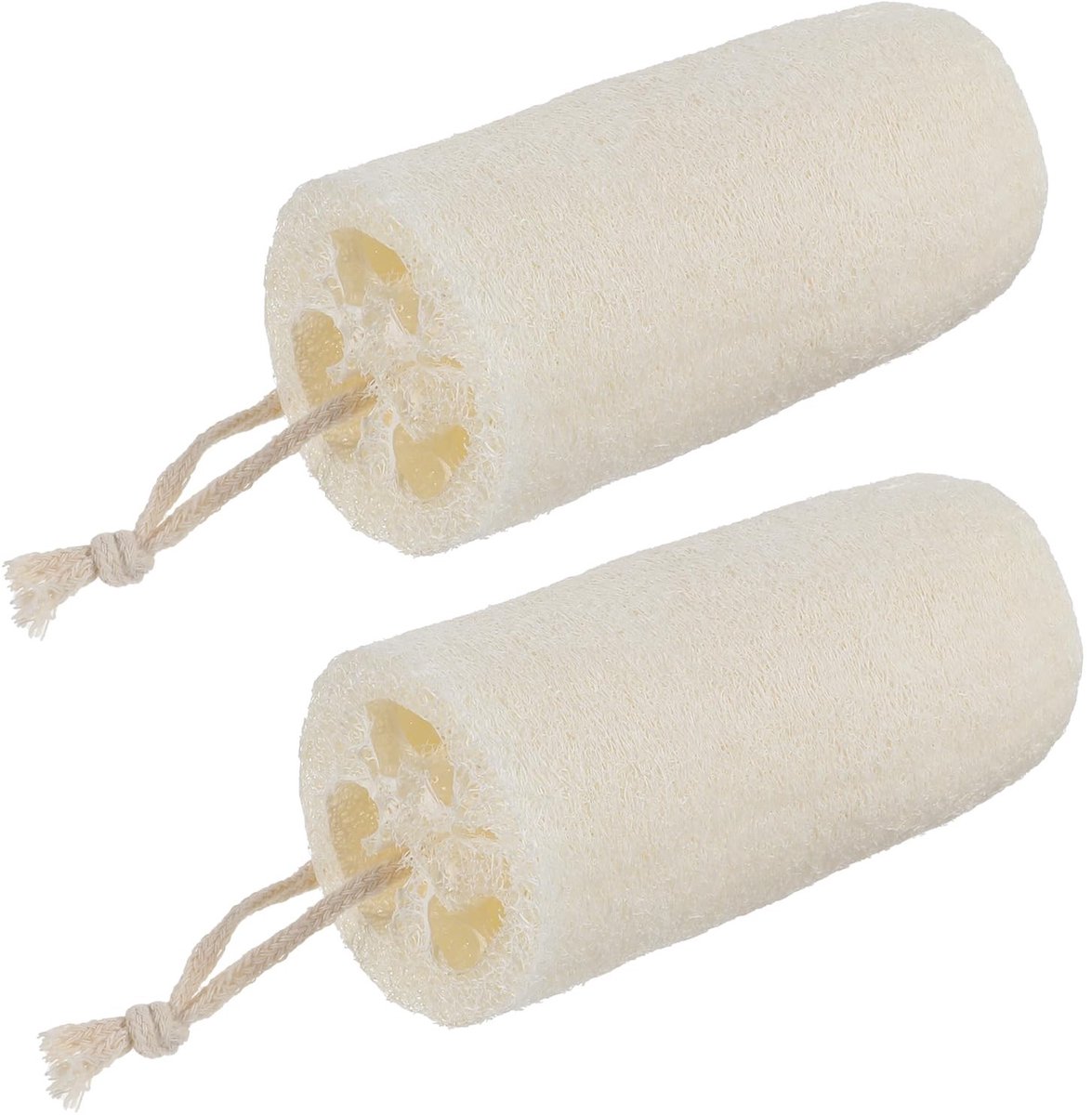Solidchoice - Set van 2 Natuurlijke Loofah Sponsen voor Exfoliatie