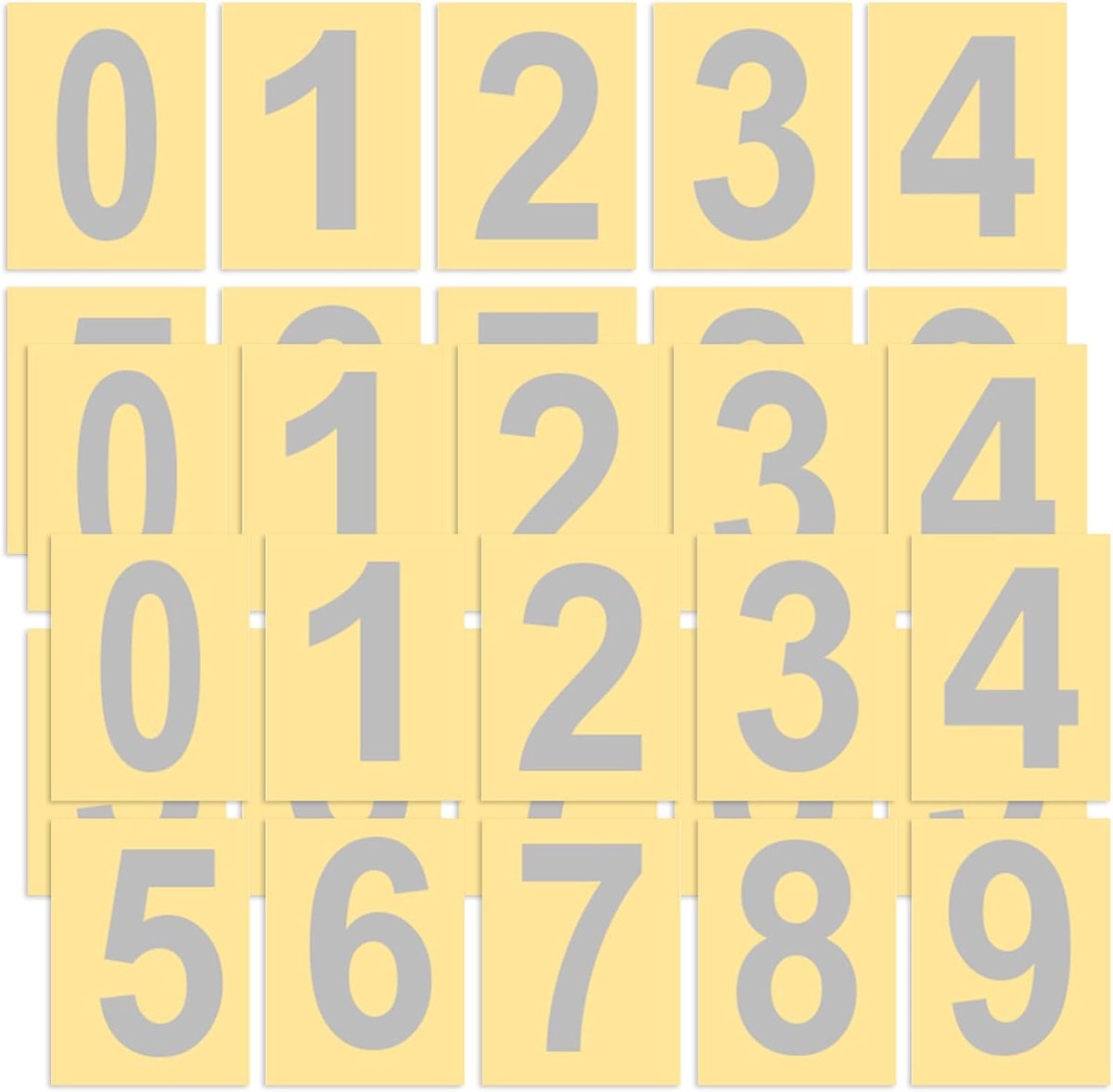 House number, self-adhesive numbers, stickers, weatherproof, house number, self-adhesive number stickers - ShopVlot