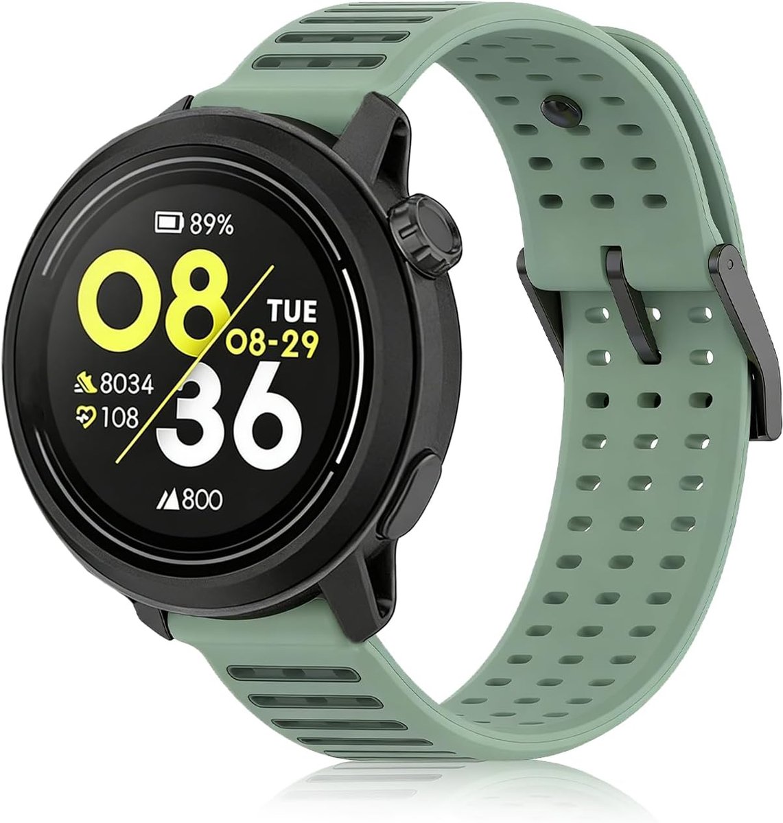 22 mm siliconen vervangende bandjes compatibel met COROS PACE 3/4, COROS APEX PRO/2 Pro/APEX 46 MM/4 42 mm, zachte en - ShopVlot
