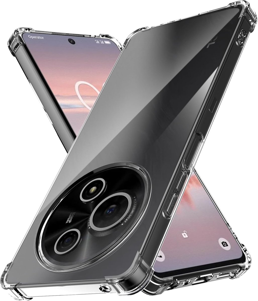 Anoowkoa TPU Case for TCL 60 NxtPaper Phone Case Transparent with Built-in Camera Lens Protector Thin Transparent - ShopVlot