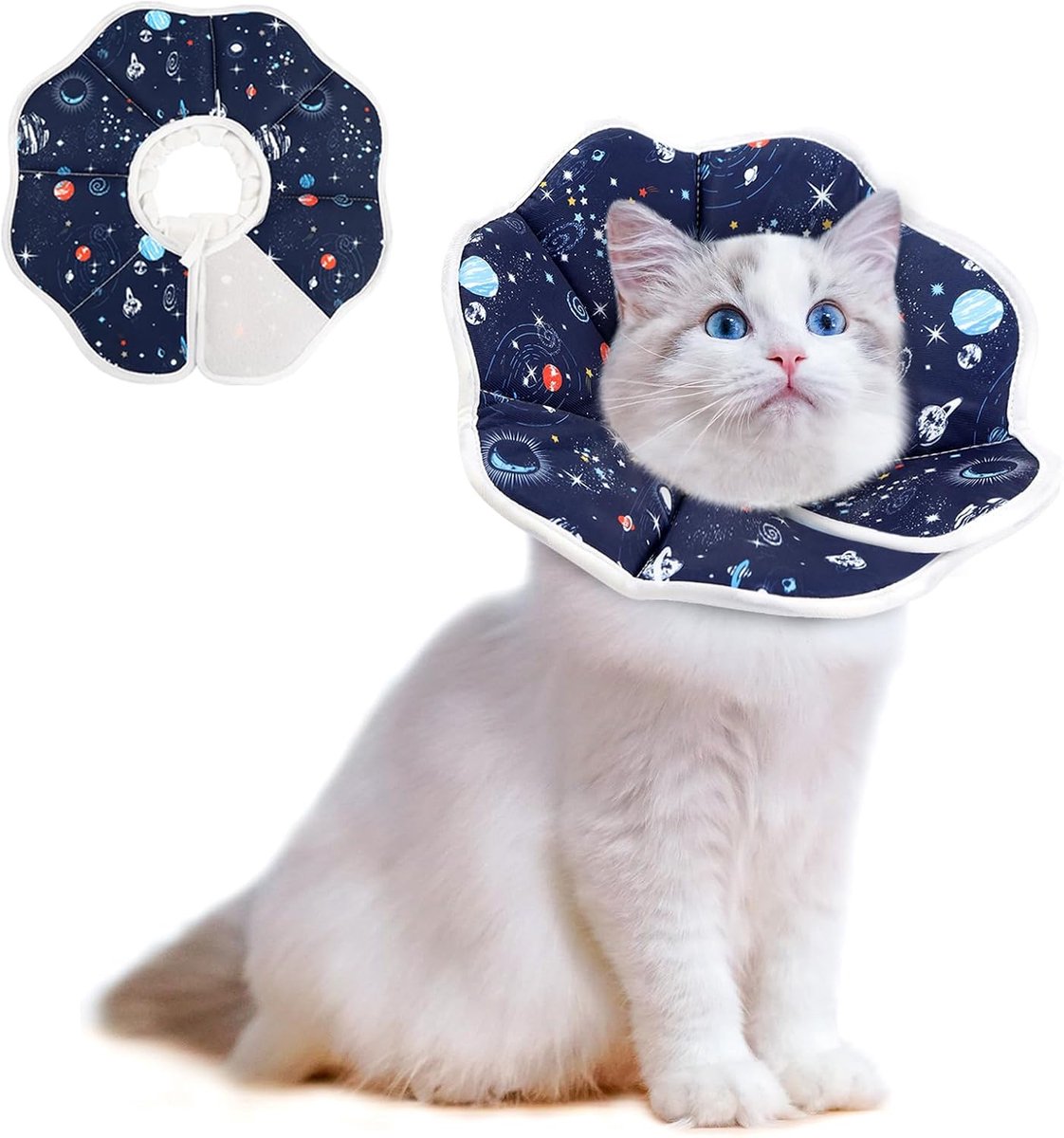 Supet Adjustable Cat Collar Recovery Collar After Surgery - ShopVlot