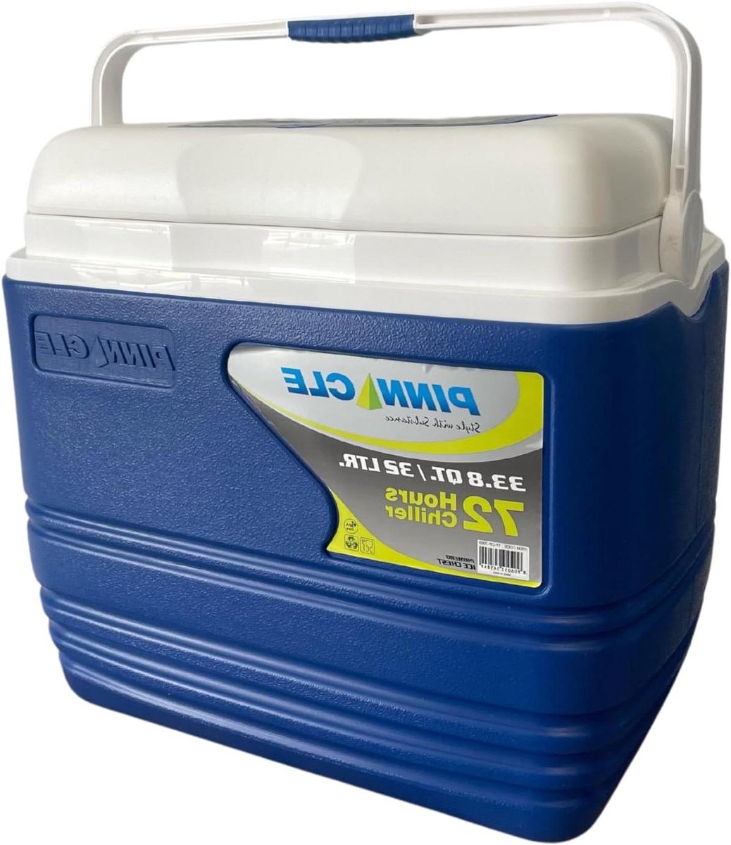 Strand Koelbox - Isolatie Box - Verse Producten - Geavanceerde Isolatie - 32 Liter - Blauw