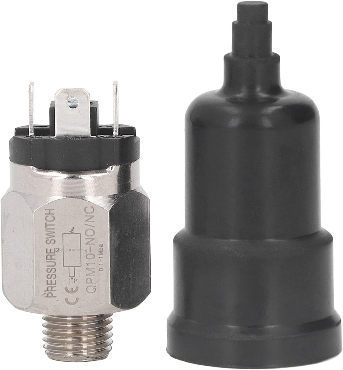 Drukschakelaar 1/2 Inch - Verstelbare Pneumatische RVS - Veilig met Isolatiedeksel - Eenvoudig in Gebruik - ShopVlot