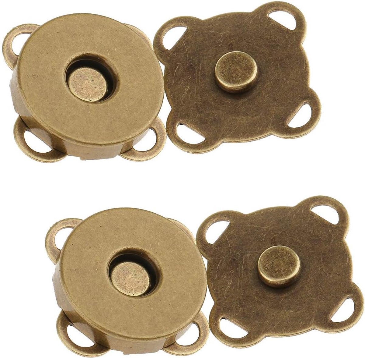 Magnetische Drukknoop 18mm - Bloem Motief - 2-Piece voor Tassen en Kleding - ShopVlot