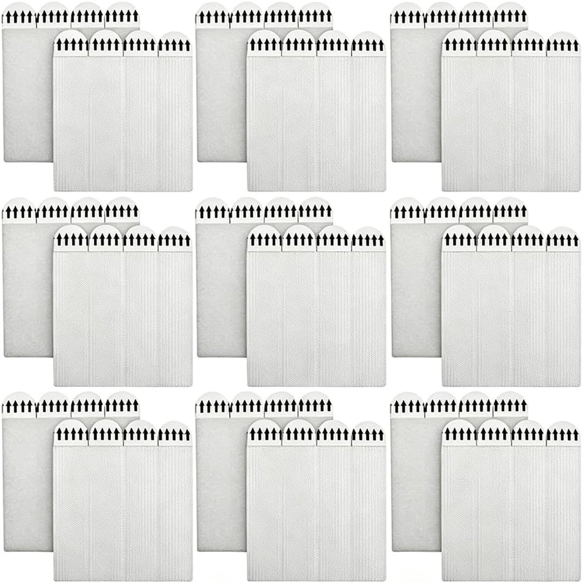 Klittenband strips 36 paar - extra sterk - dubbelzijdig - ophangen zonder boren - ShopVlot
