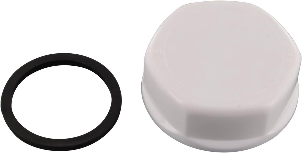 Blindplug 1 inch - kunststof - witte afsluitdop - sluit ongebruikte uitgangen af - ShopVlot