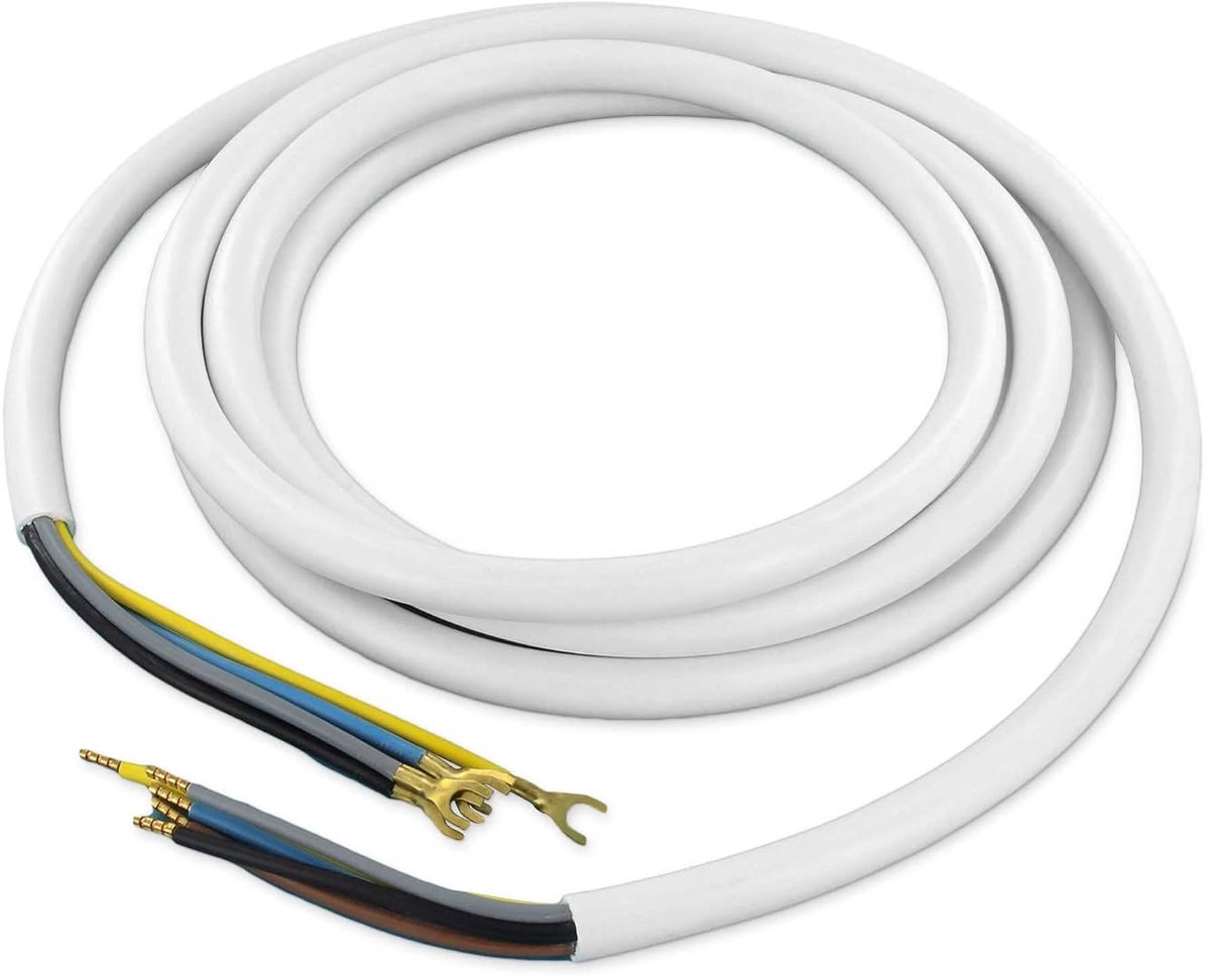 Aansluitkabel kookplaat 3 m - 5 x 2.5 mm² rond - verbinding voor fornuis en oven - snelle installatie - ShopVlot