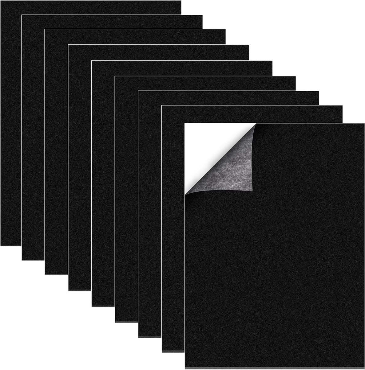 Pack of 9 Foam Self Adhesive Adhesive 300 x 200 x 0.039/0.079/3 mm EVA Foam Non-Slip Mat Self-Adhesive Sheet for - ShopVlot