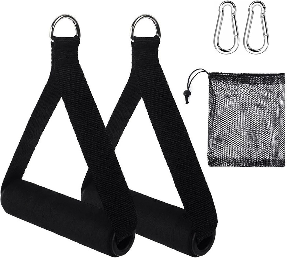 One Hand Grip, 2 Pcs Fitness Band Handles, One Hand Pull Handle Pull Handle One-Hand Grip for Resistance Bands - ShopVlot