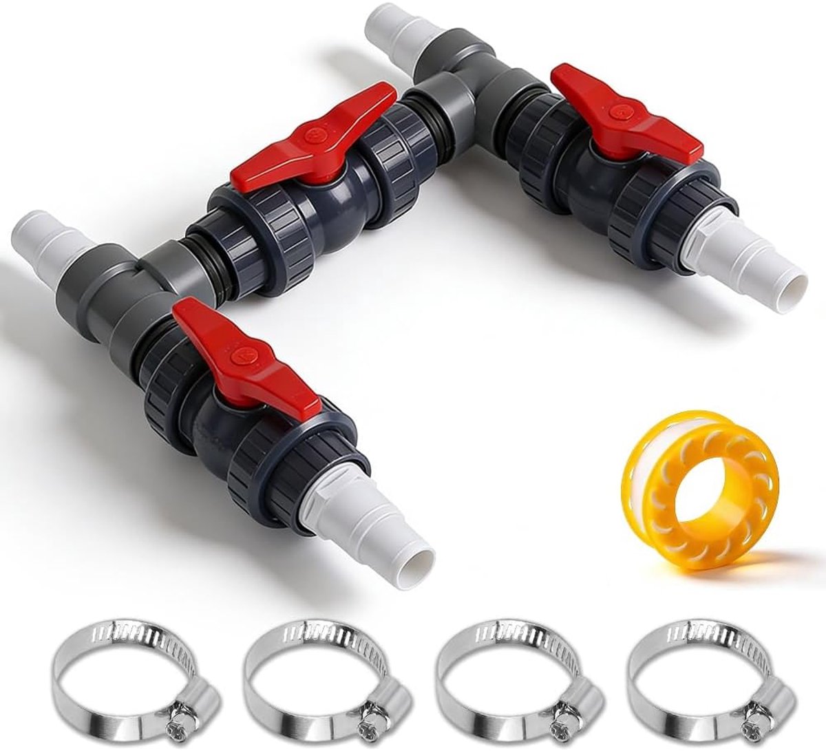 Bypass Swimming Pool Set, Heat Pump Connection Set, Diameter 50 mm, Heat Pump Pool Connection Set, Adapter for Pool - ShopVlot