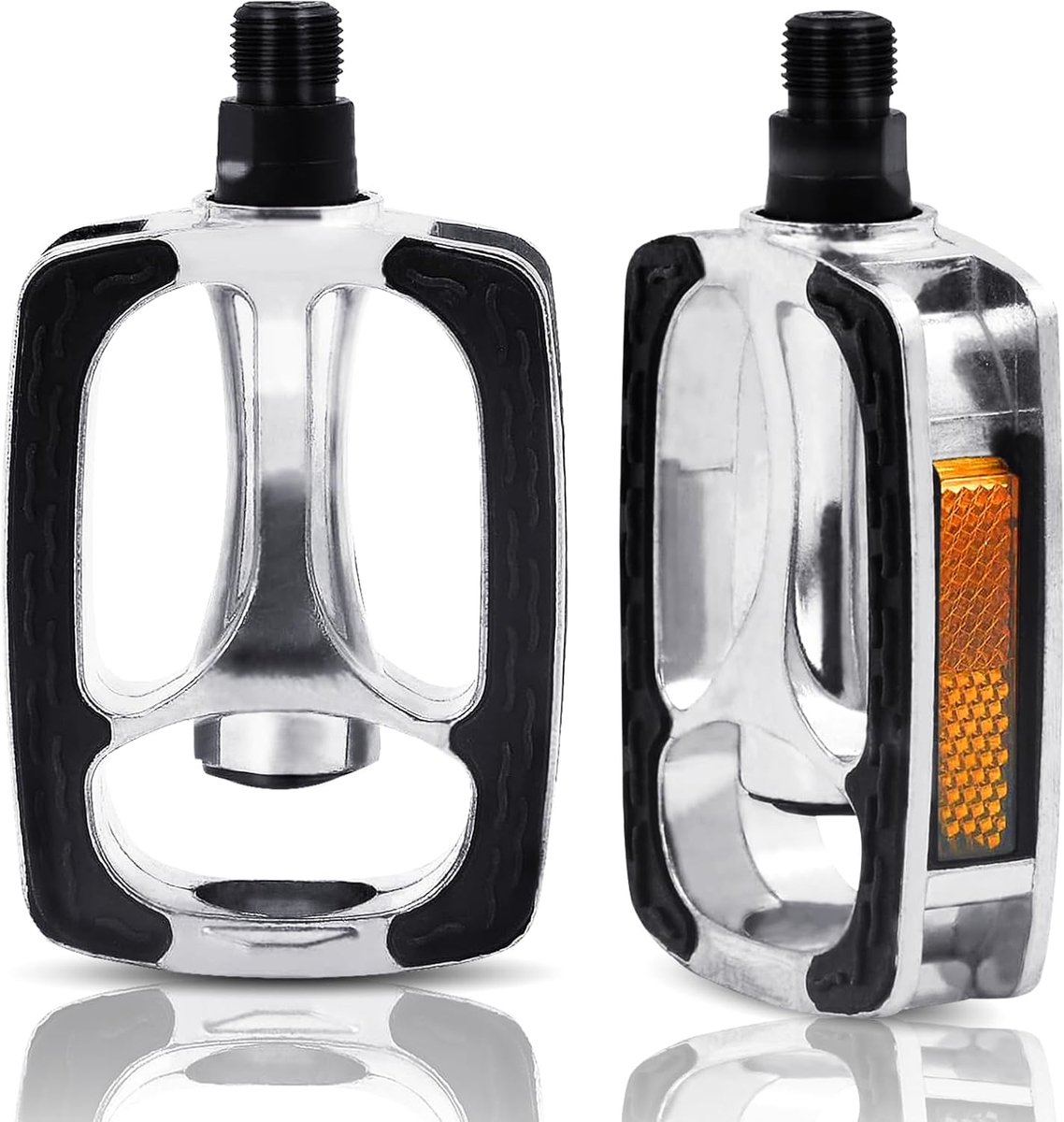 Pedals Bicycle Pedals Trekking Non-Slip Bike Pedals are equipped with high quality reflectors, pedals mountain bike - ShopVlot