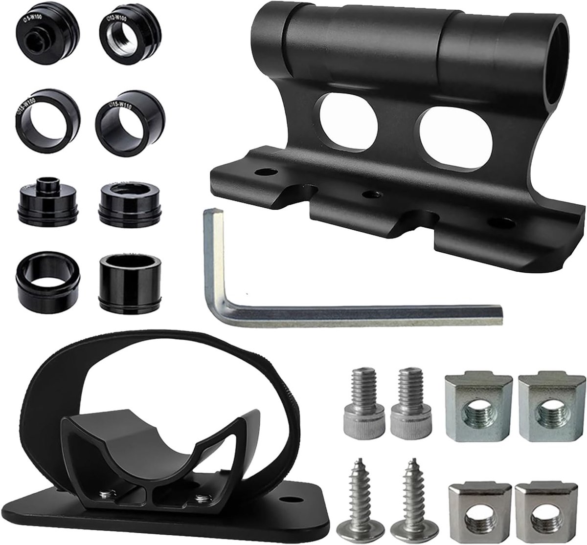 Bicycle Fork Mount, Mountain Bike Front Wheel Mount Quick Release Road Bike Block Fork Assembly with Front Fork - ShopVlot
