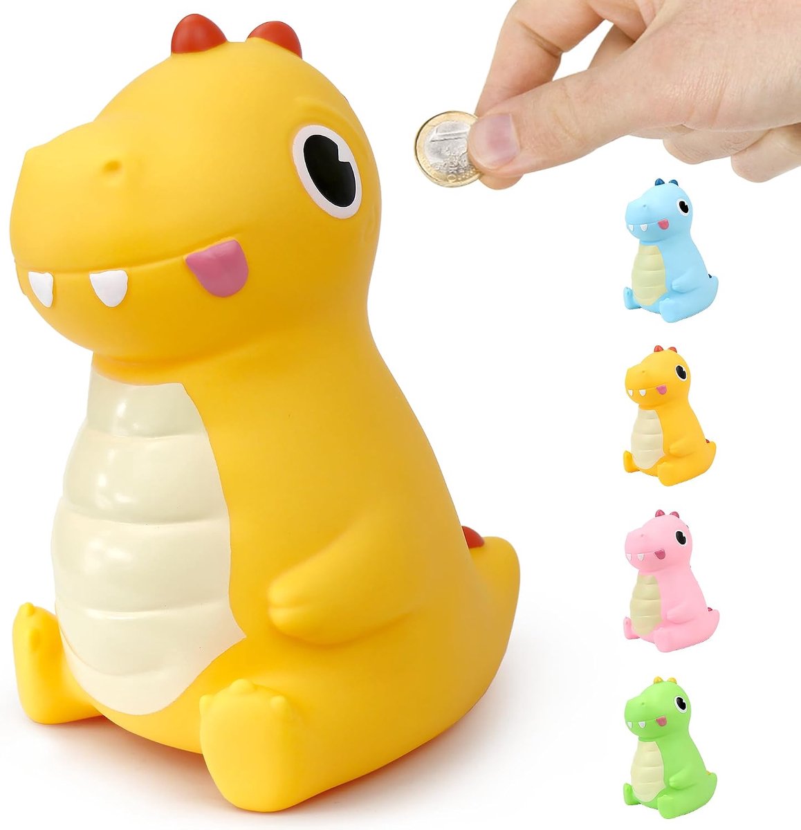 LEcylankEr Dinosaurus spaarpot voor kinderen, doopcadeau voor meisjes en jongens, veilig pvc-materiaal, goed voor - ShopVlot