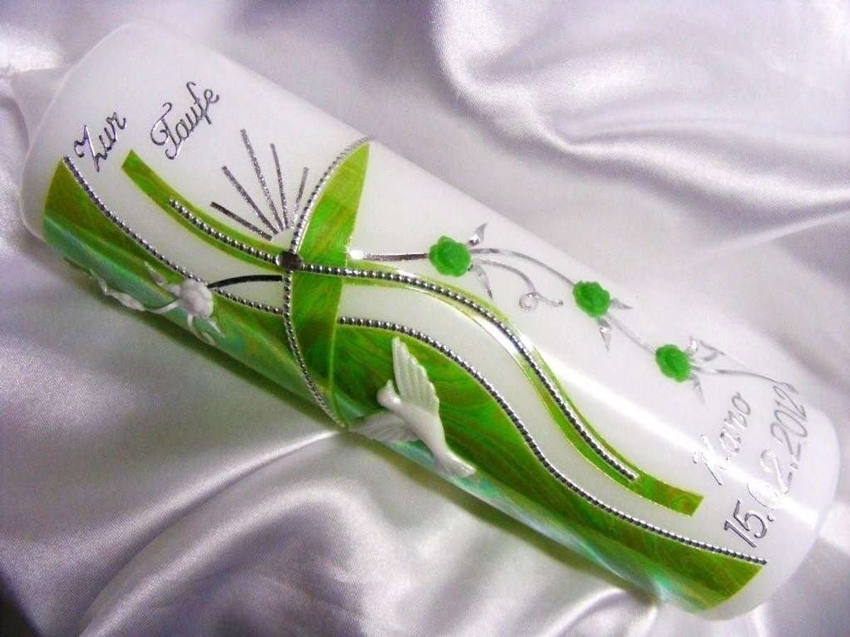Christening Candle, VT-43 for Boys and Girls, 250/70 mm, VT-43 with Self-Writing Accessories - ShopVlot