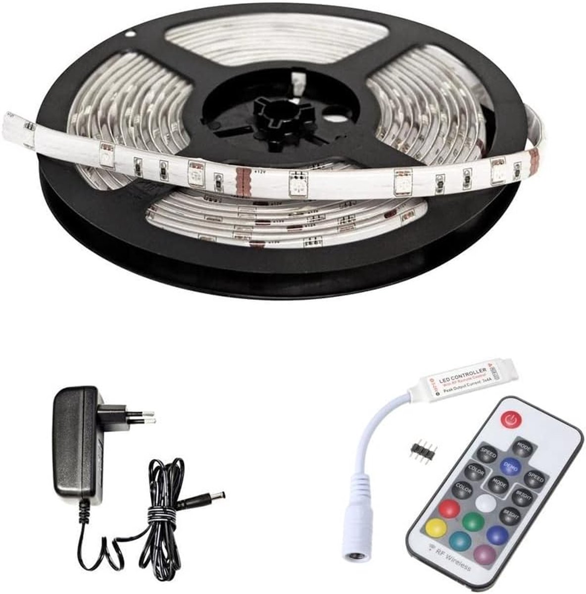 RGB - 60 LEDS Per Meter - Waterproof - With remote control - Choice of size: 4 Meter - ShopVlot