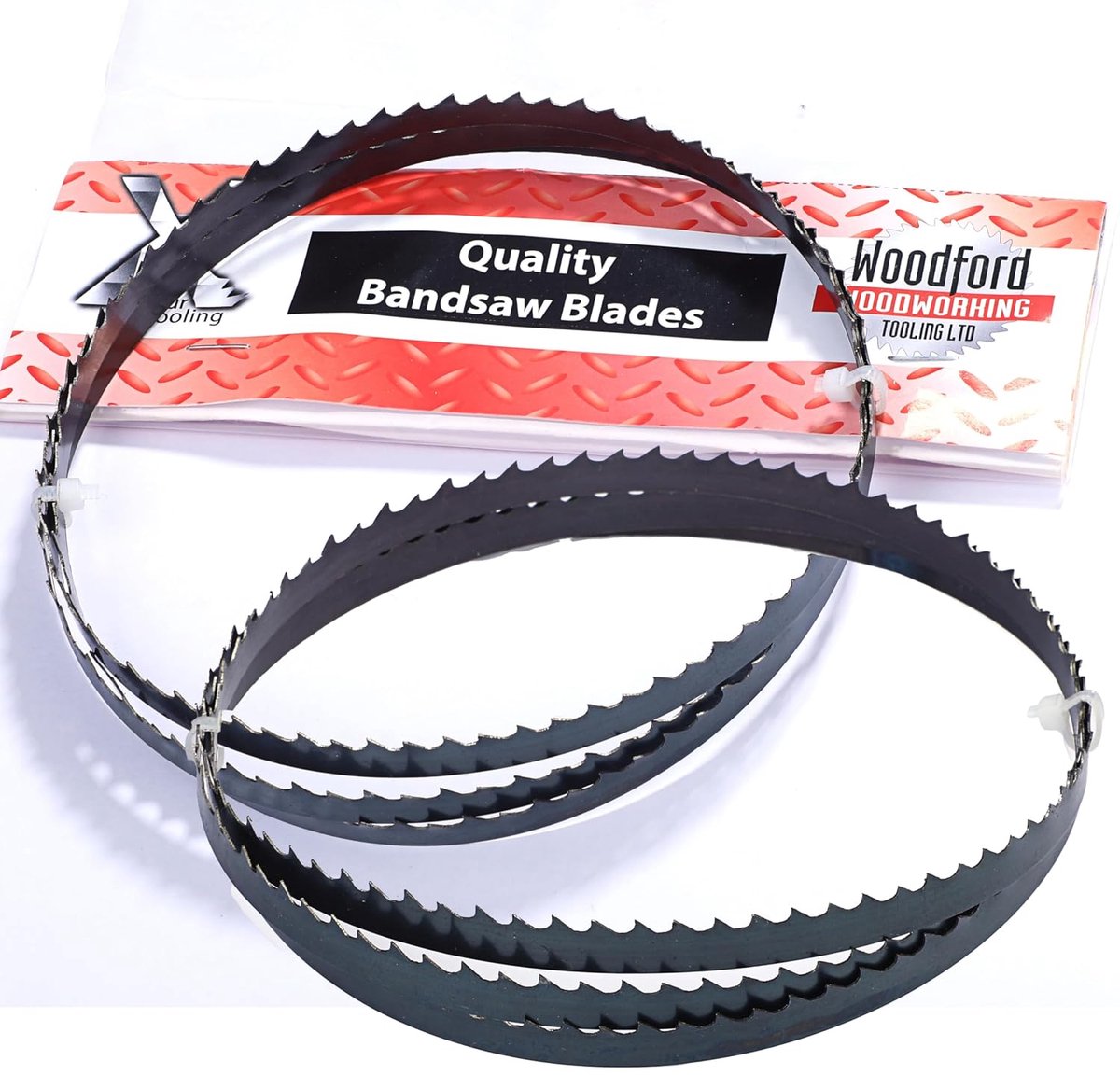 Band Saw Blades 1425mm x 6.5mm x 6 TPI Set of 2 Sharpened Teeth High Carbon Steel Ideal for Band Saw Plastic Wood - ShopVlot