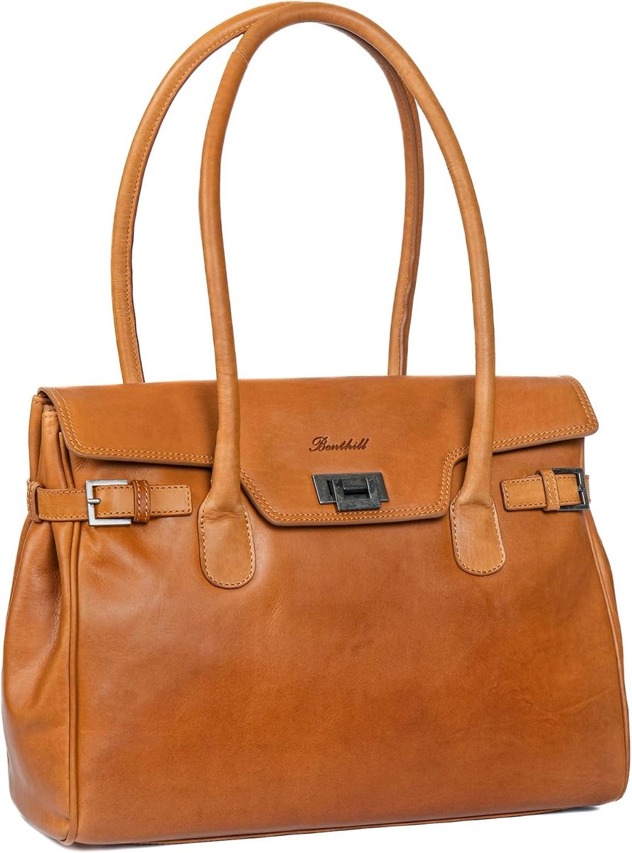 Benthill Women's handbag made of genuine leather - Shoulder bag made of high-quality soft genuine leather - ShopVlot