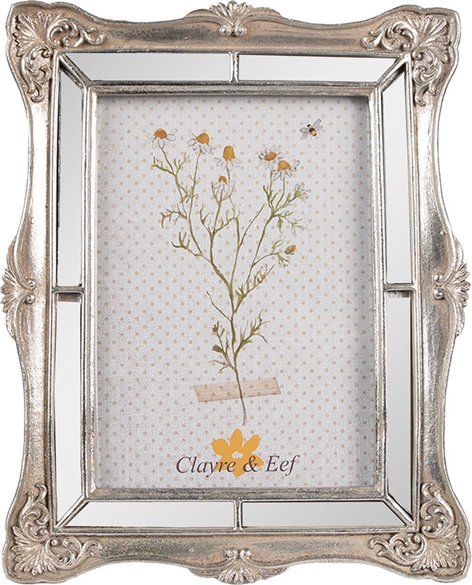 Clayre & Eef Photo Frame 13x18 cm Silver Plastic Glass Photo Frame - ShopVlot