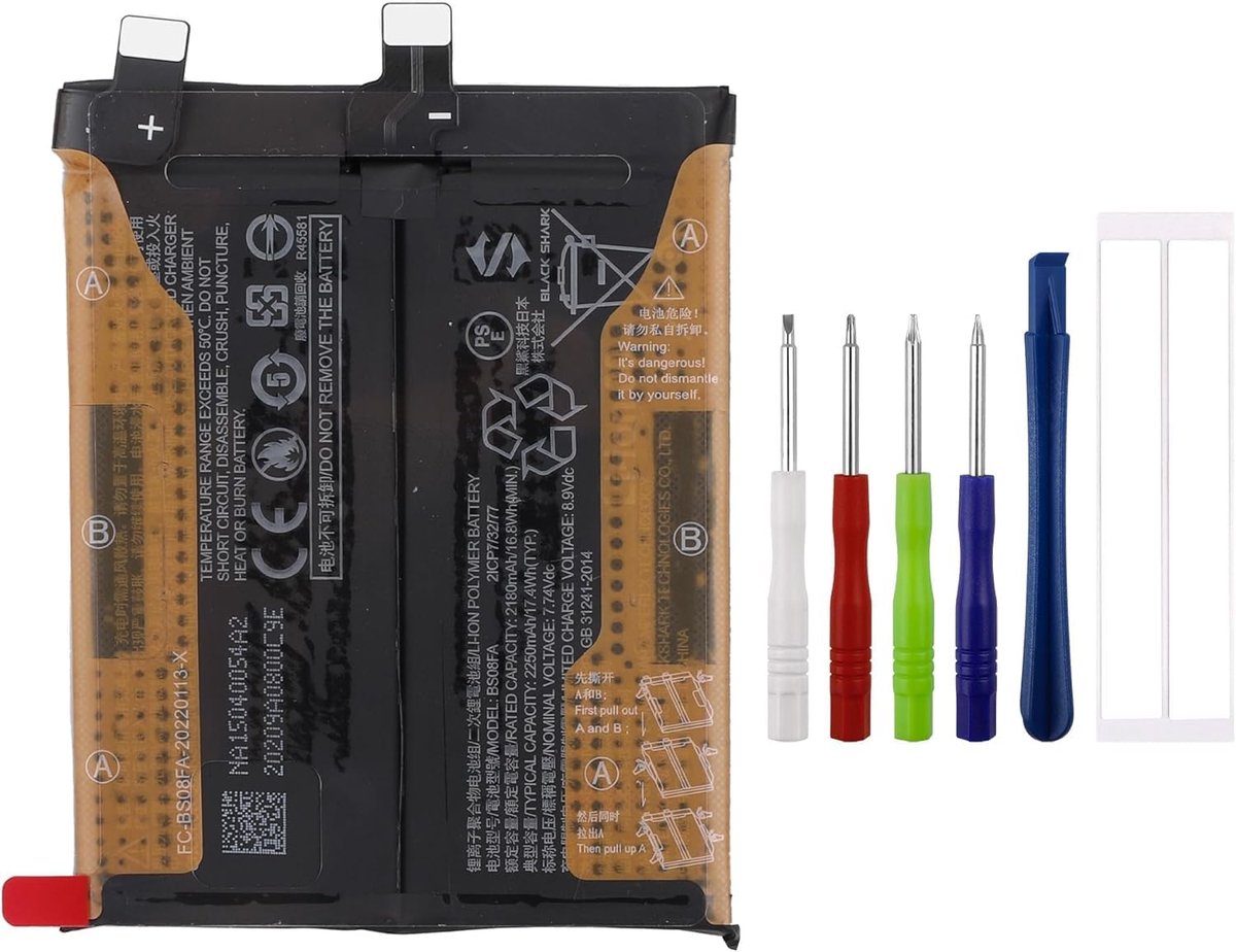 New BS08FA Replacement Battery Compatible with Xiao-mi Black Shark 4/Black Shark 4 Pro with Tools - ShopVlot