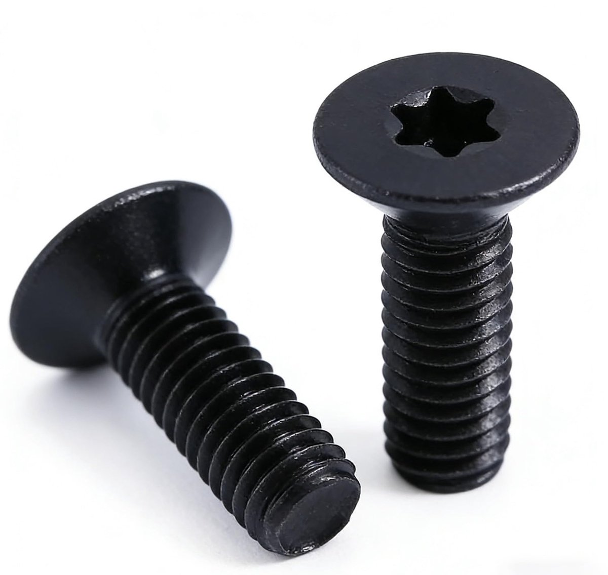Torxschroeven, 10 stuks, M5 x 12 mm, van roestvrij staal, A2, V2A, platte kopschroeven, volledige schroefdraad - ShopVlot