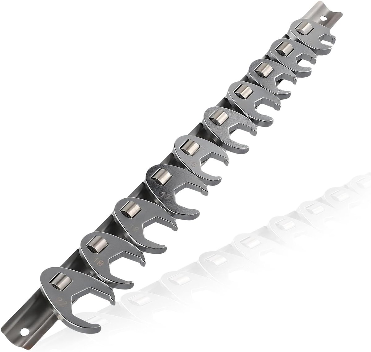 10-Piece Torque Fork Wrench, Rooster Foot Wrench, Torque Crow's Foot Wrench, Torque Wrench - ShopVlot