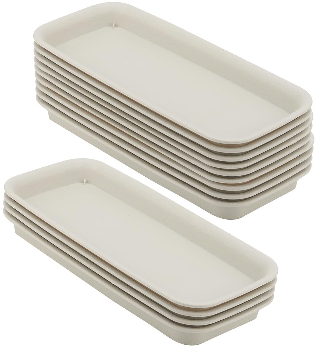 12 Pieces Rectangular Plant Coasters, 30 cm, Plastic Flower Pot, Coaster, Plant Pot, Coaster, Rectangular, Flower - ShopVlot