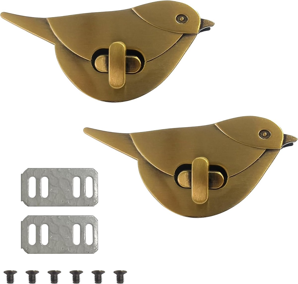 2 Draaisloten Vogel Voor Tas Portemonnee En DIY Tassen - Metalen Vogel Draaisloten Voor Handtas, Portemonnee En - ShopVlot