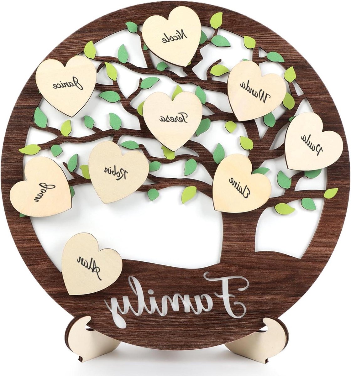 DIY Decoratie Set - Creatieve Houtdecoratie - Huis Versieren - Zelf Maken - 32 cm - Natuurlijk Hout