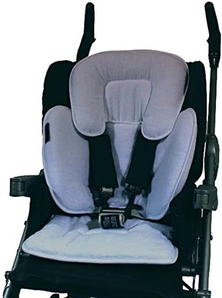 Stoelverkleiner Adapter - Baby Inzet - Comfortabel Reizen - Universeel Pasvorm - 45x55x4 cm - Lichtgrijs