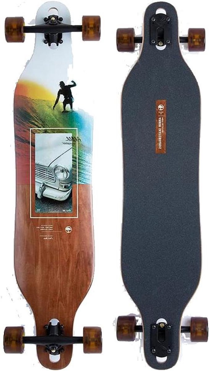 Longboard Cruiser Board Stadsvervoer Cruisen Zachte Wielen 40 inch Multi