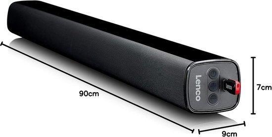 Soundbar - Speaker Bar - TV Geluid Verbeteren - Ingebouwde Subwoofer - 80 Watt - Zwart — afbeelding 3