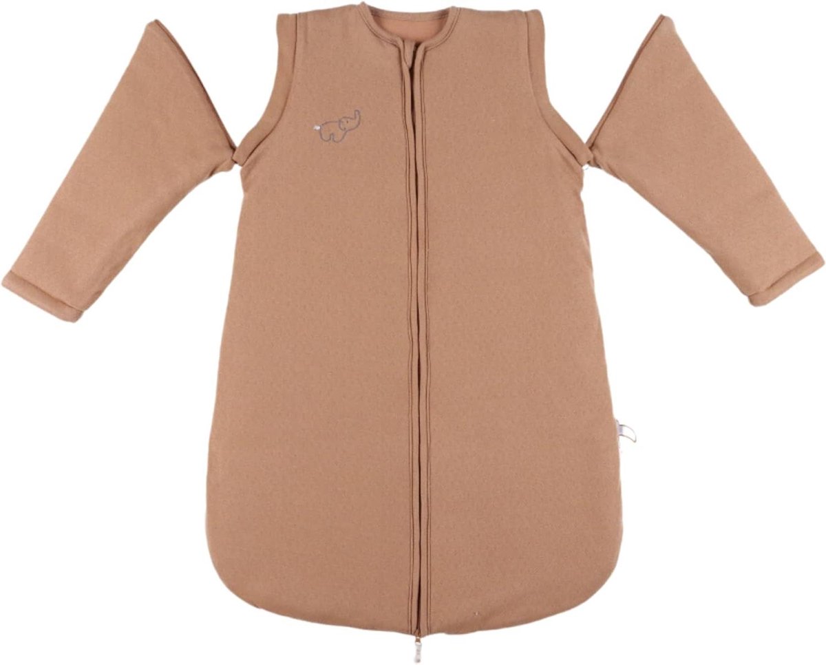 Babyslaapzak - Baby slaapzak - Veilig slapen - Afneembare mouwen - 70 cm - Bruin