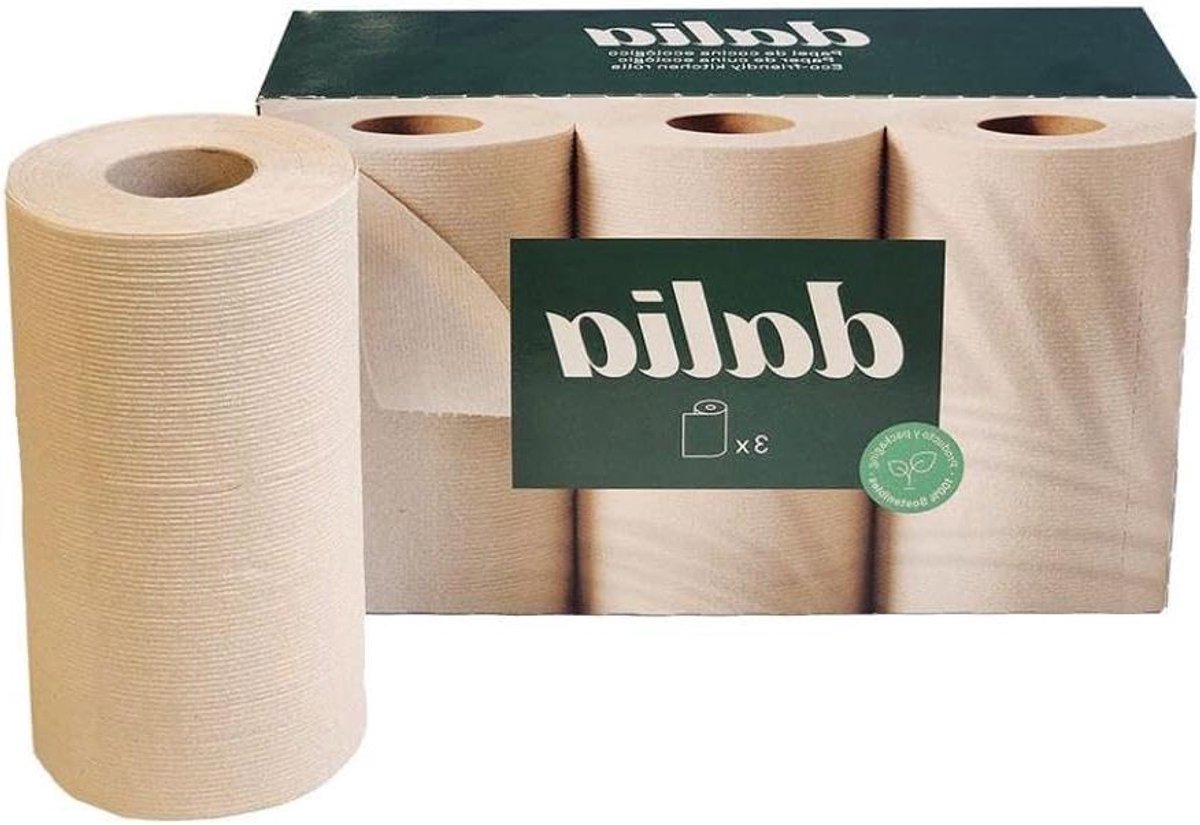 Ongebleekt Keukenpapier - 100% Absorberend en Zacht