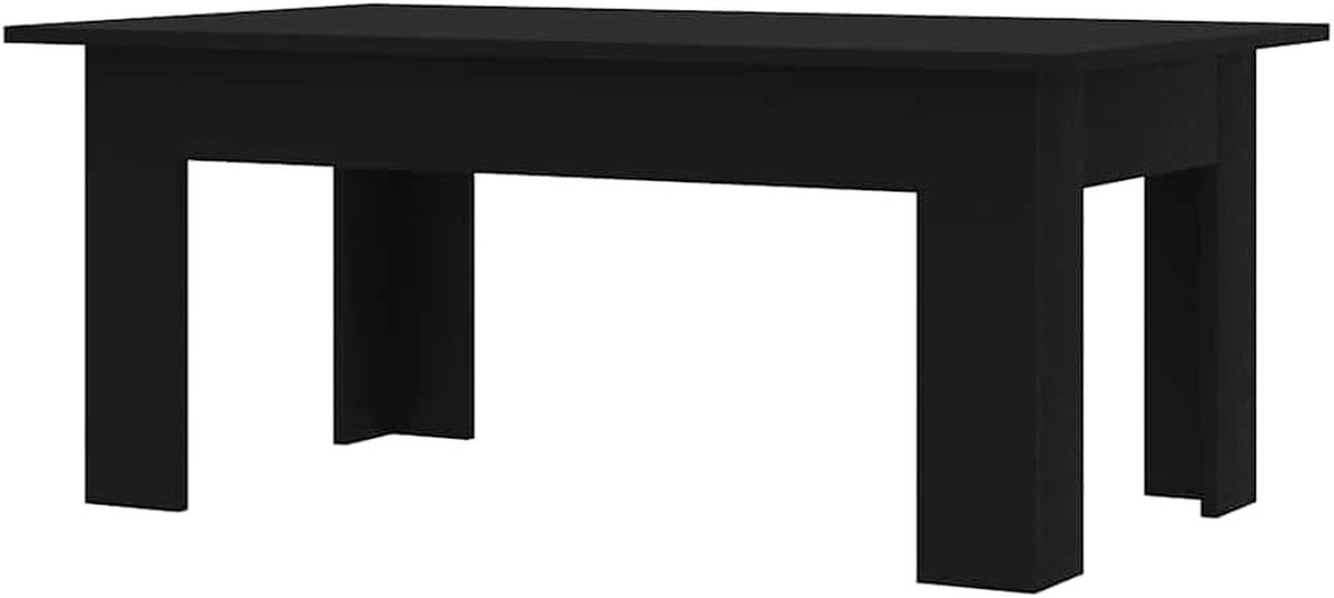 Salontafel - Koffietafel - Woonkamer Decoratie - Duurzaam Materiaal - 100x60x42 cm - Zwart