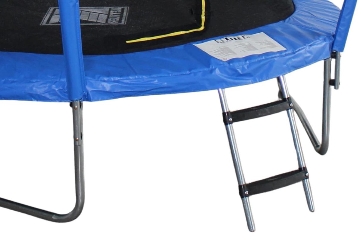 Outdoor Trampoline - Tuin Trampoline - Buiten Spelen - Inclusief Veiligheidsnet - 244 cm - Blauw