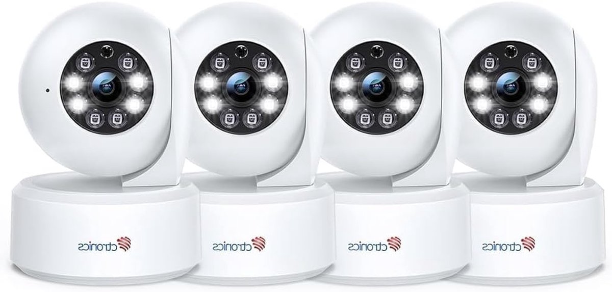 WLAN Bewakingscamera - Binnen Camera - Huis Beveiligen - Kleuren Nachtzicht - 4MP HD - Wit