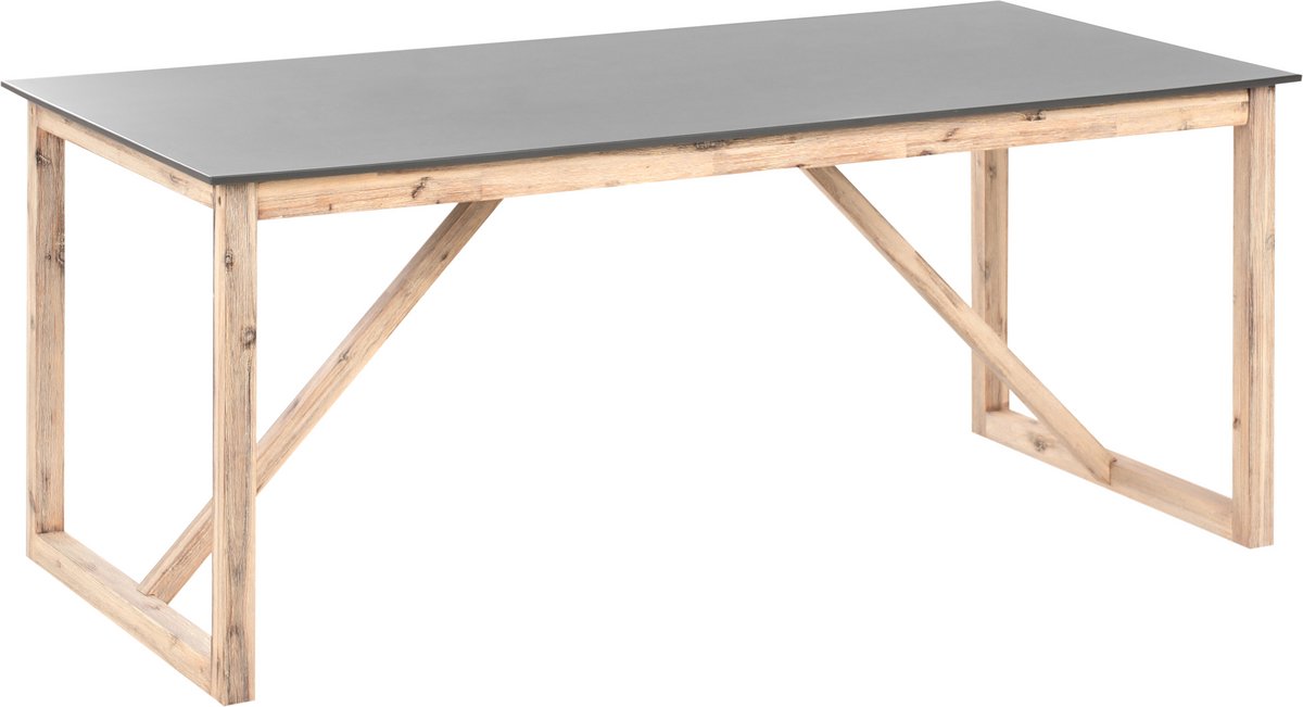 NOTTERI - Tuintafel - Grijs/Bruin - Beton