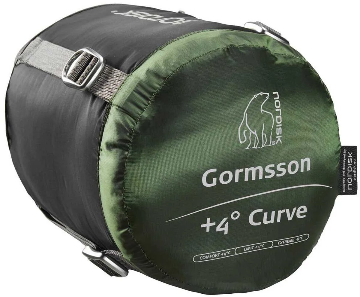 Nordisk Gormsson +4° Curve Slaapzak XL, zwart/groen