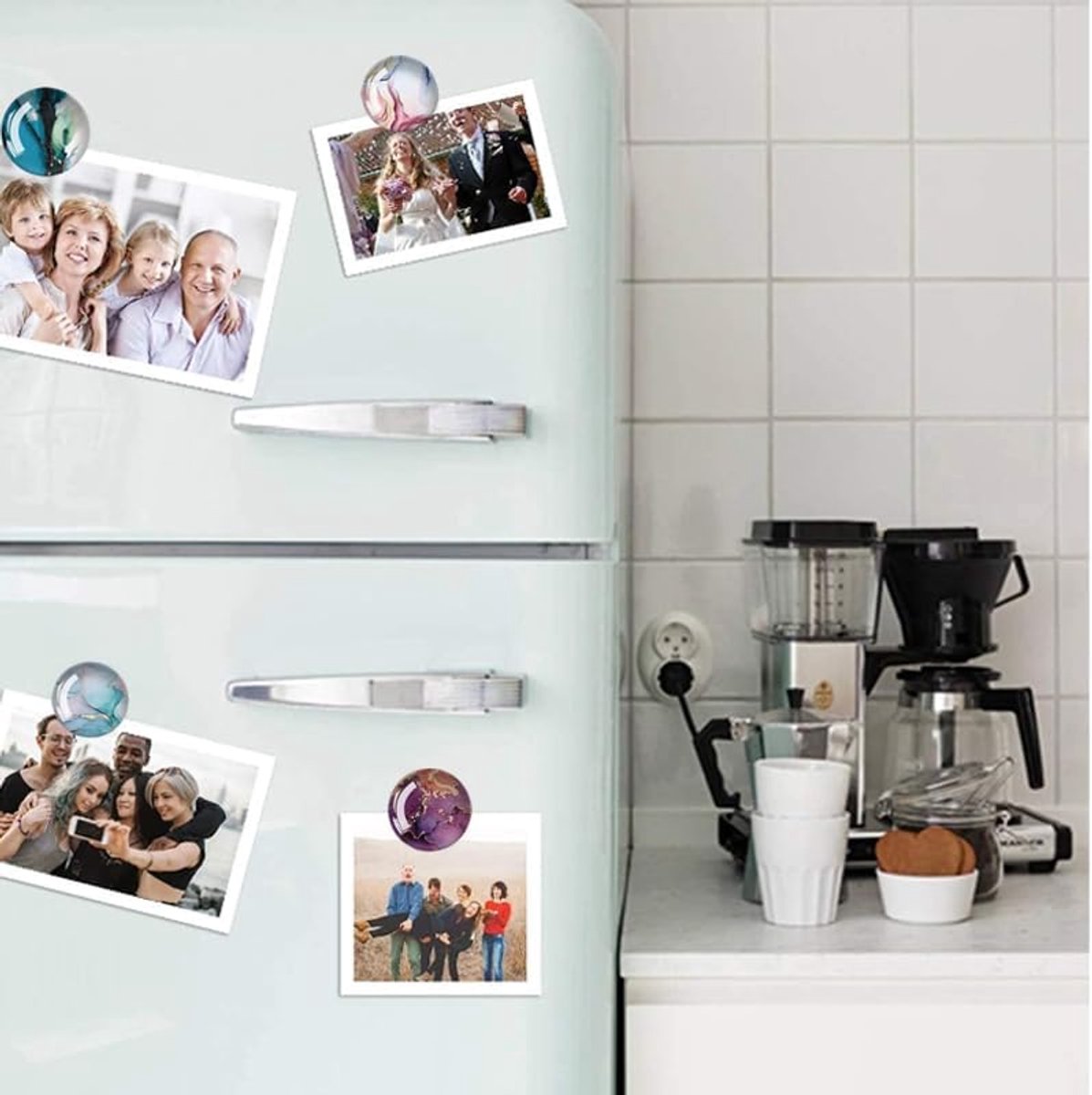 MTTProducts - Fridge Magnets - Decoratieve Magneten - Elegante uitstraling - 20 stuks - Kleurvol 3D ontwerp - Geschikt voor koelkast en whiteboard - Se... — cadeau in Wonen & Interieur - foto 4